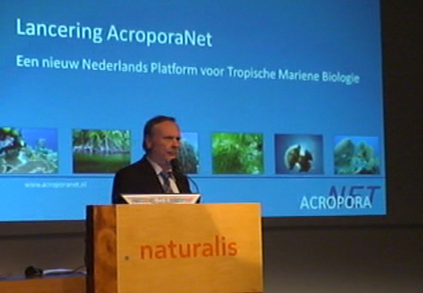 Impression of the launch of AcroporaNet on March 30 at NCB Naturalis, at Leiden, The Netherlands